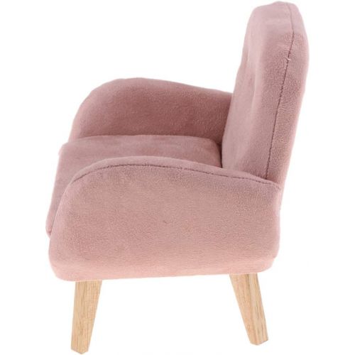  CUTICATE 1:6 Scale Flannelette Sofa Armchair for Dollhouse Living Room or Bedroom Decor, 12inch Dolls Accessories, Furniture for Blythe