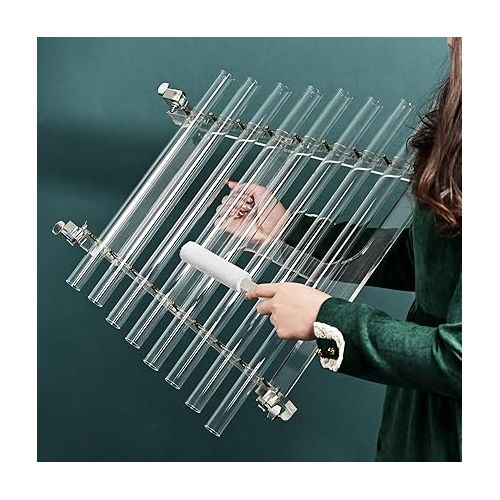  8 Note CDEFGABC Quartz Crystal Singing Harp Including Free Alumina Carrry Case Healing Musical Instrument For Sound Therapy