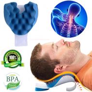 CW1127 Neck And Shoulder Relaxer Neck Pain Relief And Support Shoulder Relaxer Massage Traction Pillow Chiropractic Pillow For Pain Relief Management And Cervical Spine Alignment,Deep Tis