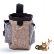 CWH&WEN Multi-Functional Pet Food Treat Bag Snack Training Waist Pouch Feed Storage Pouch Puppy Snack Reward Waist Bag, Adjustable Waistband of 60-120cm