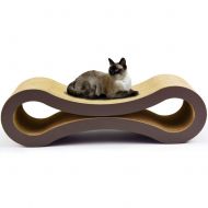 CWMJH Senior Casual Cat Lounge Scratching Board/Furniture Couch Saver Corrugated Board 28.3x10.2x8.2in
