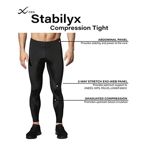  CW-X Mens Stabilyx Joint Support Compression Tights