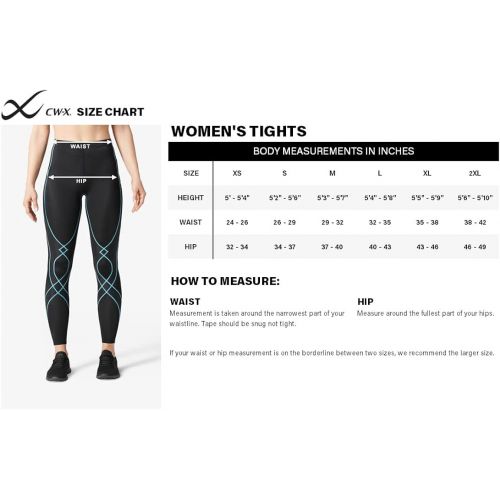  CW-X Womens Mid Rise Full Length Stabilyx Compression Legging Tights