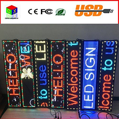  CXGuangDian CX-P6 full-color indoor led sign and usb programmable rolling information LED display