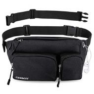CXWMZY Fanny Pack For Women & Men Waist Bag Hip Bum Bag, Strap Extension Large Capacity Easy Carry Any Phone, Passport, Wallet, for Outdoors Workout Traveling Casual Running Hiking