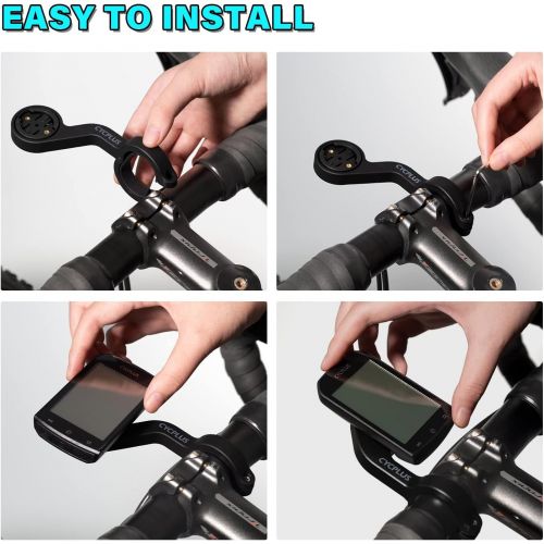  CYCPLUS Cycling Out Front Bike Mount Designed for All Cycling Computer, Garmin Edge and Other Normal Models Z2 …