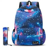 School Backpack, CYL Galaxy School Bag Student Unisex Canvas Laptop Book Bag Rucksack Daypack Kids Boys and Girls
