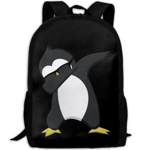  CYMO Funny Dabbing Penguin Unique Outdoor Shoulders Bag Fabric Backpack Multipurpose Daypacks For Adult