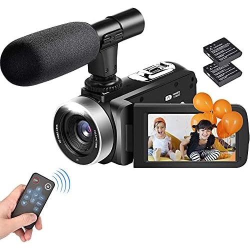  [아마존베스트]CZ Video Camera Camcorder 4K Ultra HD 48MP WiFi for YouTube 3.0-Inch / 7.6-cm Touchscreen