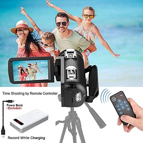  [아마존베스트]CZ Video Camera Camcorder 4K Ultra HD 48MP WiFi for YouTube 3.0-Inch / 7.6-cm Touchscreen