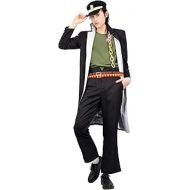 C-ZOFEK Mens US Size Anime Halloween Cosplay Costume with Hat and Belts