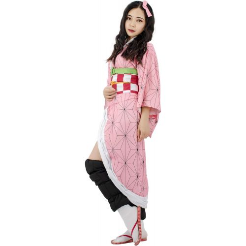  할로윈 용품C-ZOFEK US Size Womens Anime Cosplay Costume Kimono with Hairwear and Mouthpiece