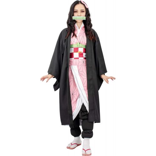  할로윈 용품C-ZOFEK US Size Womens Anime Cosplay Costume Kimono with Hairwear and Mouthpiece