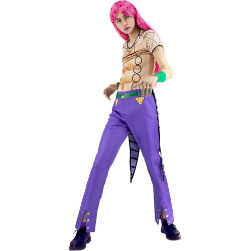  할로윈 용품C-ZOFEK US Mens Halloween Cosplay Costume Set Shirt Digitally Printed and Pants Purple