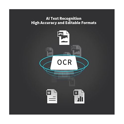  CZUR Aura Pro Portable Book Scanner, A3 Document Scanner, Auto-Flatten & Fingerprint Removal Technologies, Multi-Language OCR, 90° Foldable, for Mac & Windows