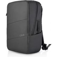 CZUR Business Travel Backpack for Men, Black Water Resistant Laptop Backpack, High Capacity Work Backpack Fits 17.3 Inch Laptop