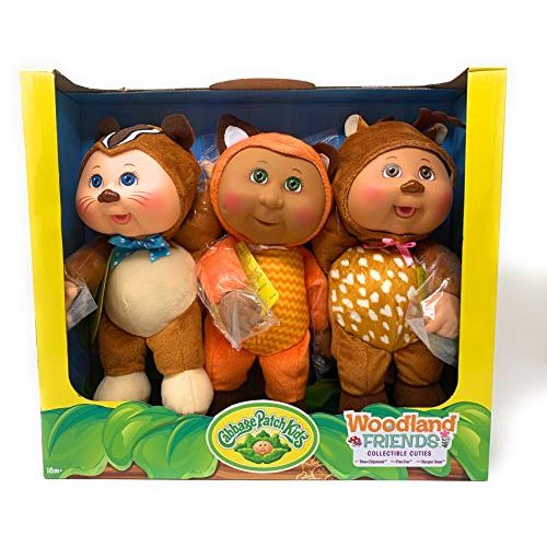  Cabbage Patch Kids Collectible Cuties Woodland Friends 3 Pack