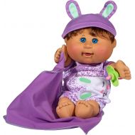 Cabbage Patch Kids 12.5 Naptime Babies - Blonde HairBlue Eye Girl Baby Doll (Lavender Sleep Sack Fashion)