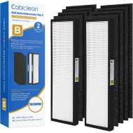 Cabiclean 2-Pack FLT4825 True HEPA Filter B Replacement Compatible for G-guardian Models AC4825 AC4850PT AC4900CA AC4820 PureGuardian AP2200CA Plus 8 Carcon Filter