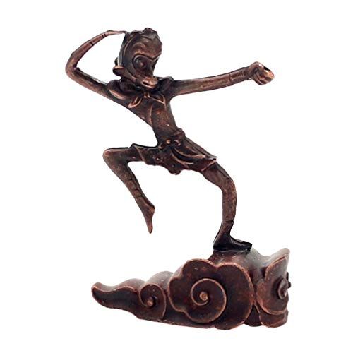  인센스스틱 Cabilock Monkey King Incense Burner Copper Alloy Retro Chinese Wukong Incense Stick Holder Aroma Therapy Burner Ornament Monkey King Model Craft for Home Office