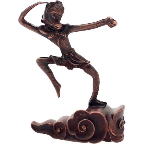  인센스스틱 Cabilock Monkey King Incense Burner Copper Alloy Retro Chinese Wukong Incense Stick Holder Aroma Therapy Burner Ornament Monkey King Model Craft for Home Office