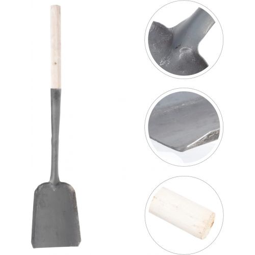  Cabilock Fireplace Cleaning Shovel Ash Shovel: BBQ Charcoal Ash Poker Scoop Mini Dust Pan Wood Stove Coal Shovel Single Shovel Fireplace Tool