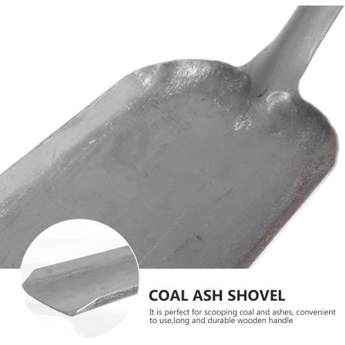  Cabilock Fireplace Cleaning Shovel Ash Shovel: BBQ Charcoal Ash Poker Scoop Mini Dust Pan Wood Stove Coal Shovel Single Shovel Fireplace Tool