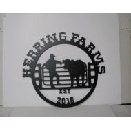 Cabinhollow Custom Metal Farm Sign Medium Wall Art Silhouette