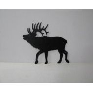 Cabinhollow Elk 0007 Walking Wildlife Rustic Metal Art