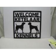 /Cabinhollow Metal Custom Dog Kennel Sign Wall Art