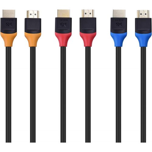  [아마존베스트]Cable Matters 3-Pack High Speed HDMI to HDMI Cable 10 Feet with HDR and 4K Resolution Support