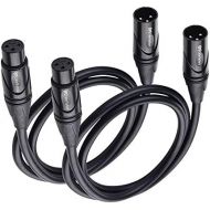 [아마존베스트]Cable Matters 2-Pack Premium XLR to XLR Microphone Cable 3 Feet