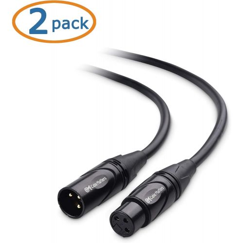  Cable Matters 2-Pack Premium XLR to XLR Microphone Cable 6 Feet
