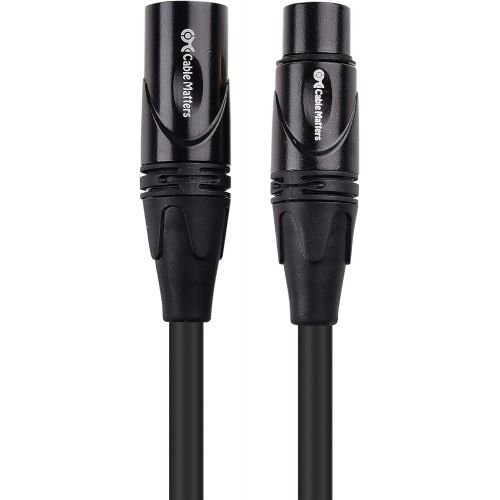  Cable Matters 2-Pack Premium XLR to XLR Microphone Cable 6 Feet