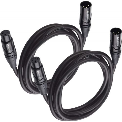  Cable Matters 2-Pack Premium XLR to XLR Microphone Cable 6 Feet