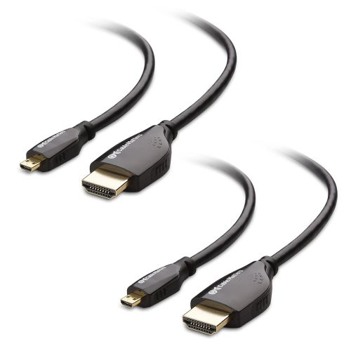  Cable Matters 2-Pack High Speed HDMI to Micro HDMI Cable 3 ft (Micro HDMI to HDMI) 4K Resolution Ready