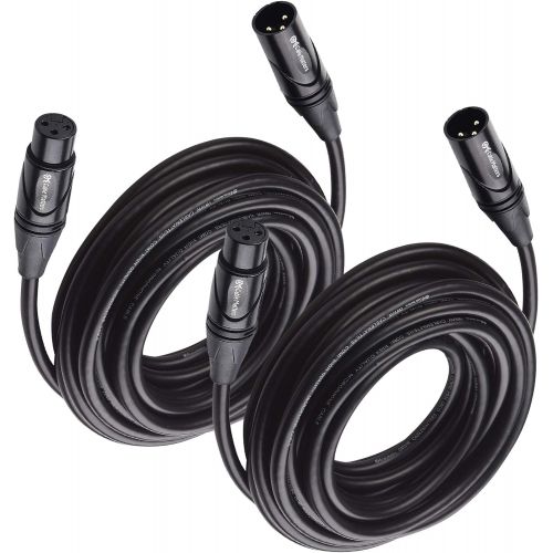  Cable Matters 2-Pack Premium XLR to XLR Microphone Cable 20 Feet