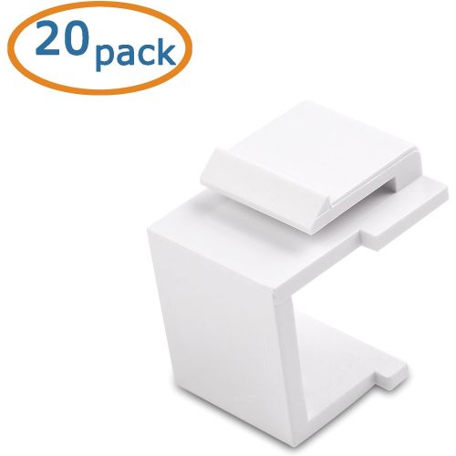  Cable Matters (20-Pack) Blank Keystone Jack Inserts in White