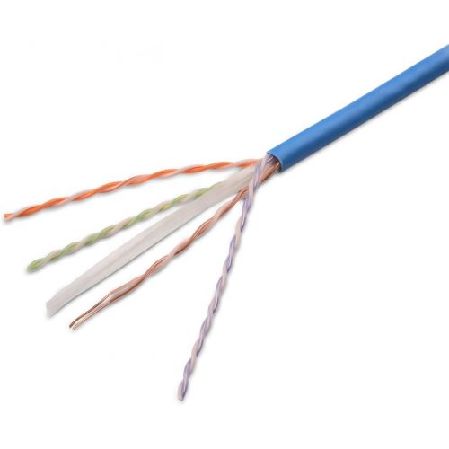  Cable Matters [UL Listed] Plenum Jacket (CMP) Cat6 Bulk Ethernet Cable in Blue 1000 Feet