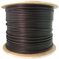 CableWholesale 6 Fiber IndoorOutdoor Fiber Optic Cable, Multimode 62.5125, Plenum Rated, Black, Spool, 1000ft