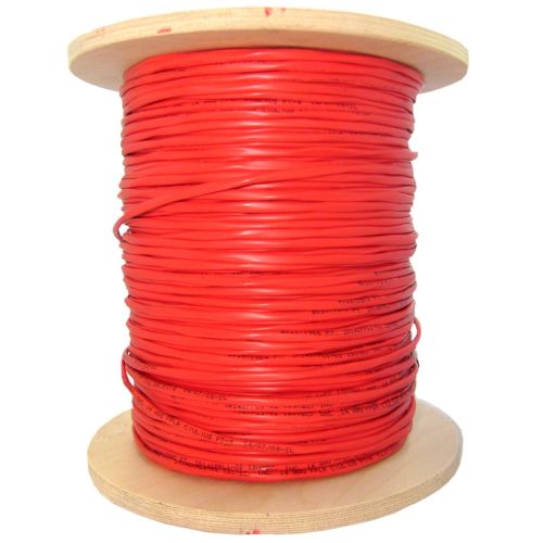  CableWholesale 6 Fiber Indoor Distribution Fiber Optic Cable, Multimode, 62.5125, Orange, Riser Rated, Spool, 1000 Foot