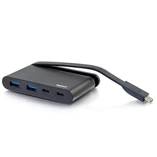  Cables To Go C2G 26914 USB-C Hub with USB-A, USB-C and Power Delivery, Black