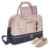 Caboodles Life & Style Weekender Bag, Overnight Travel Carry on Duffel with Shoe Pouch