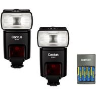 Cactus RF60x Wireless Flash (2-Pack) with 4-Hour Rapid Charger (4AA Rechargeable Battery)