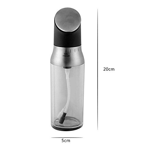  Cacys★Store Cacys-Store - 200ml 2 in 1 Olive Oil Bottle Seasoning Oil Container Storage Bottle Vinegar Sprayer Spice Oiler Sauce Bottle Pot Leak-proof