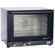 Cadco OV-023 Compact Half Size Convection Oven with Manual Controls, 208-240-Volt/2700-Watt, Stainless/Black
