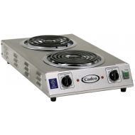 Cadco CDR-2TFB Space Saver Double 220-Volt Hot Plate