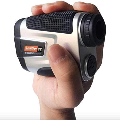  [아마존베스트]CaddyTek Unisex CaddyView V2 + Jolt & Slope Golf Laser Rangefinder with Slope and Jolt Function, Silver, One Size