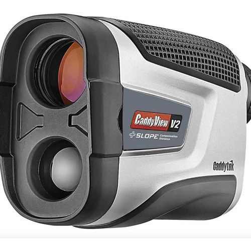  [아마존베스트]CaddyTek Unisex CaddyView V2 + Jolt & Slope Golf Laser Rangefinder with Slope and Jolt Function, Silver, One Size