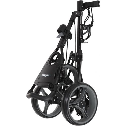  Caddymatic Golf X-TREME 3 Wheel Push/Pull Golf Cart with Seat Black